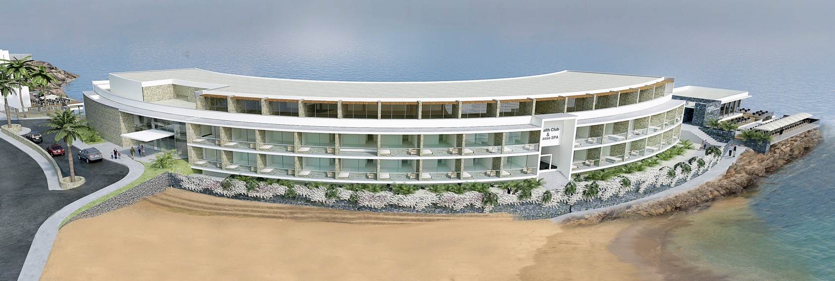 Rendering do hotel Jasmin by Sana na Praia em Cabo Verde