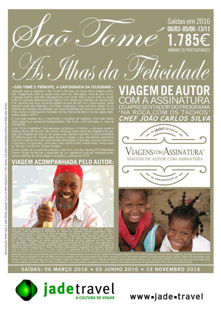 Viagens de Autor a São Tomé com chef do Programa na Roça com os Tachos