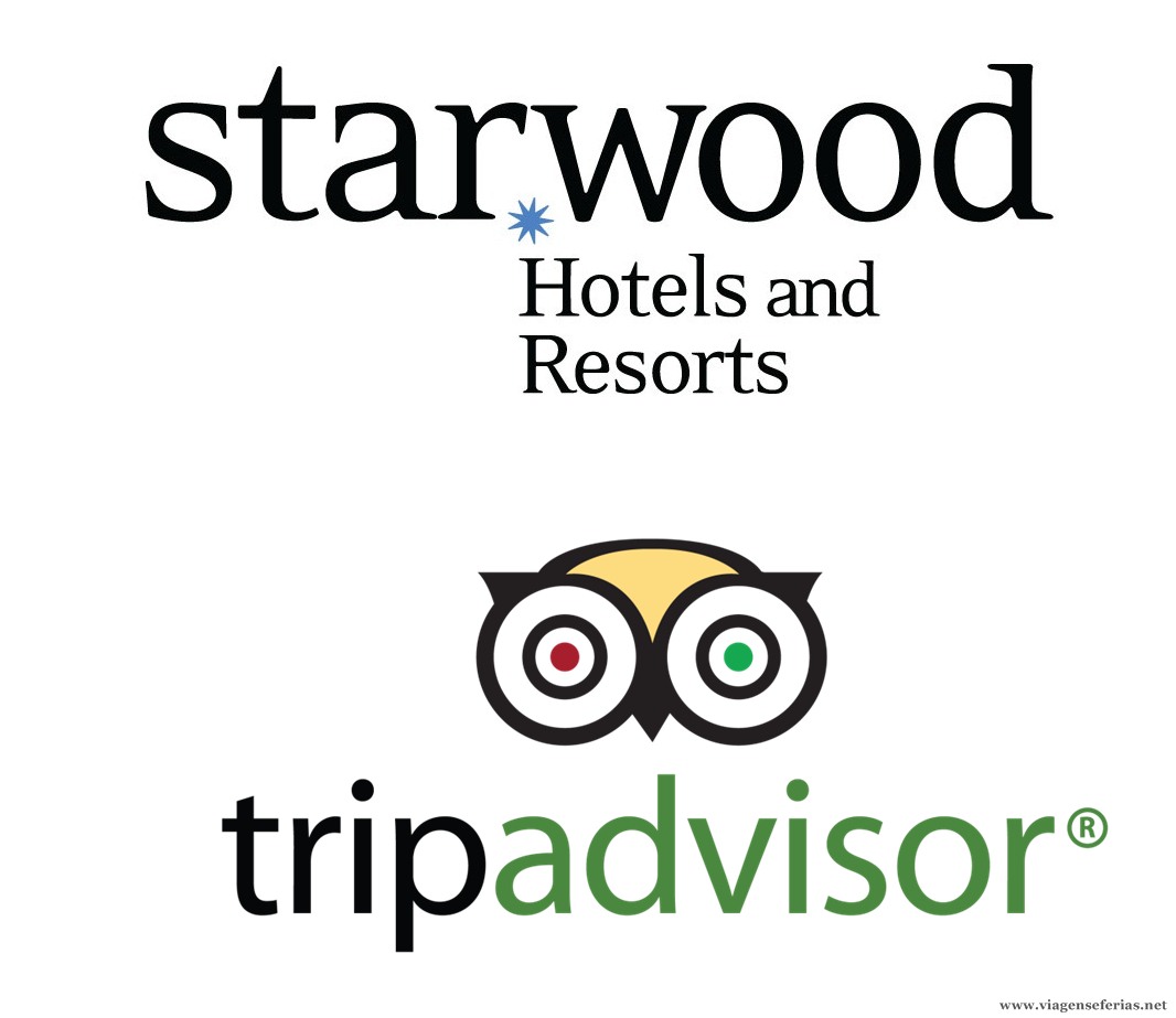 Logos da Starwood hotéis e do site de viagens Tripadvisor