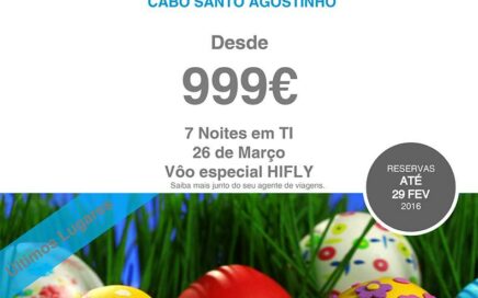 Promoção Páscoa no Brasil saida 26 de Março desde 999€