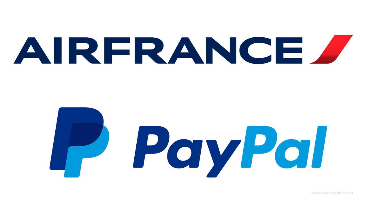 Simbolos da Air France e PayPal