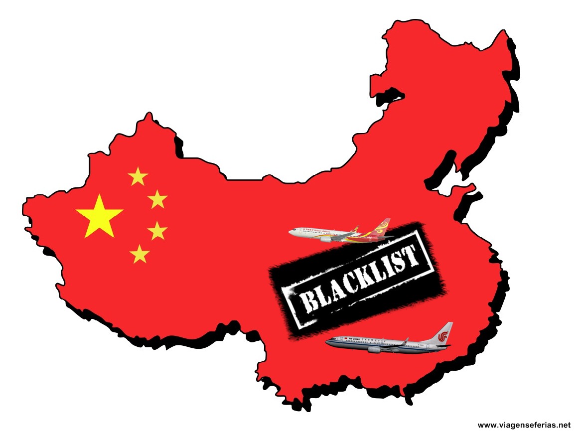 Lista negra de passageiros aéreos violentos na China