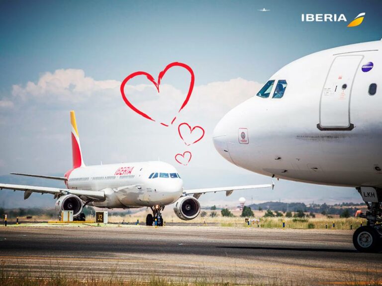 Descontos 25% de São Valentim pela Companhia Aérea Iberia