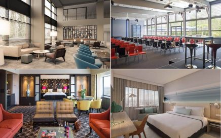 Quartos e Lobby Hotel Marriott The Hague, Haia-Holanda