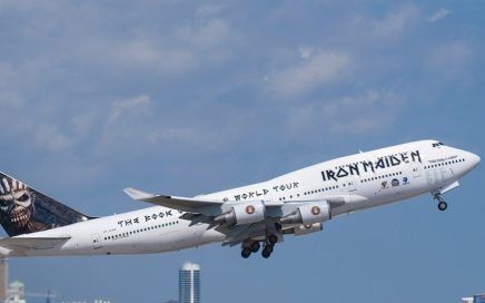 Avião B747 Ed Force One dos Iron Maiden