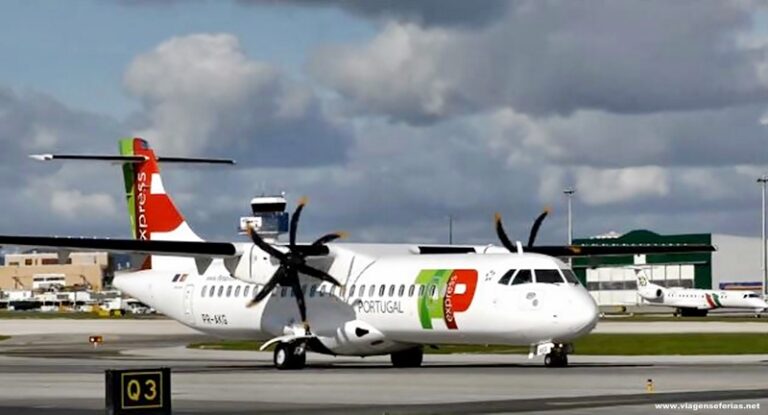 Aeronave ATR72 (PR-AKG) da Companhia TAP Express