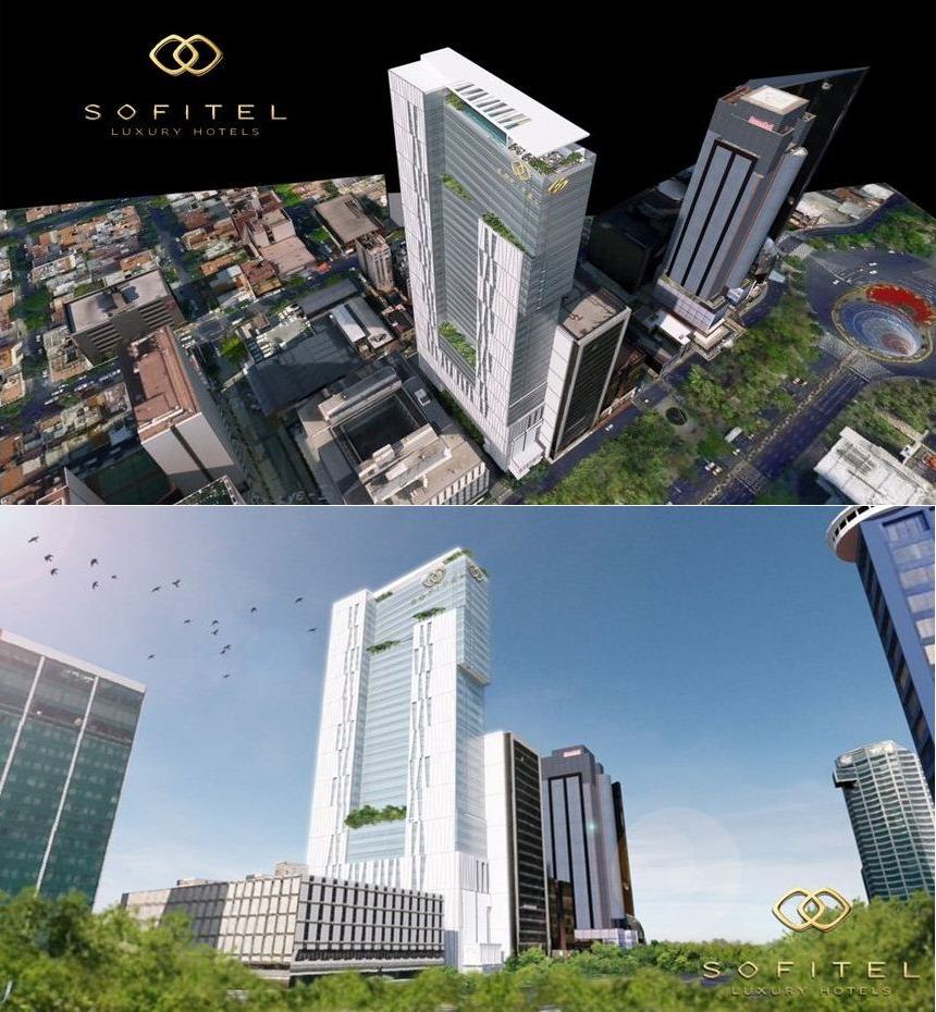 Projecto do Hotel Sofitel Mexico Reforma que abre em 2017