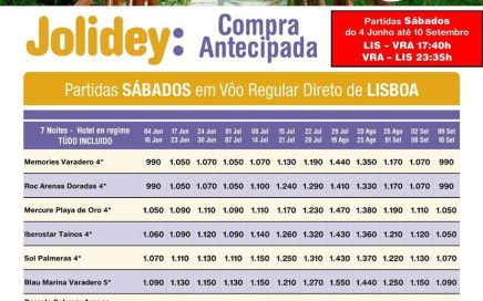 Promoção Programa de Férias em Varadero-Cuba desde 990€