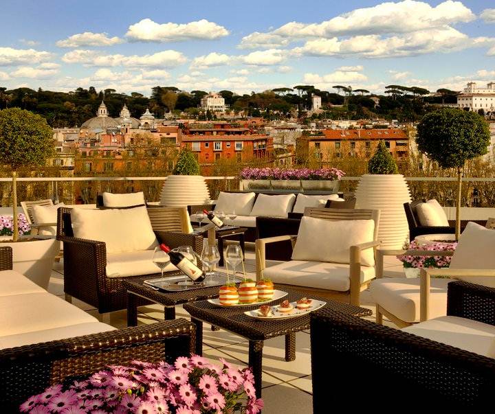 Terraço Panoramico do Hotel Visconti Palace Roma