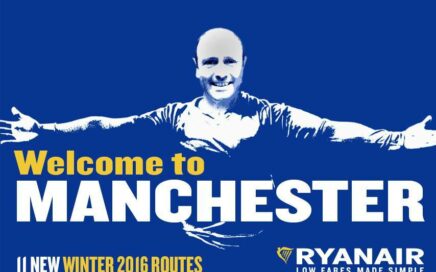 Cartaz Welcome Manchester - Calendário Ryanair W16