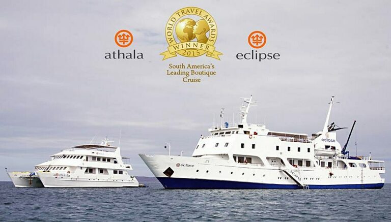 2 barcos do Operador Ocean Adventures das ilhas Galapagos