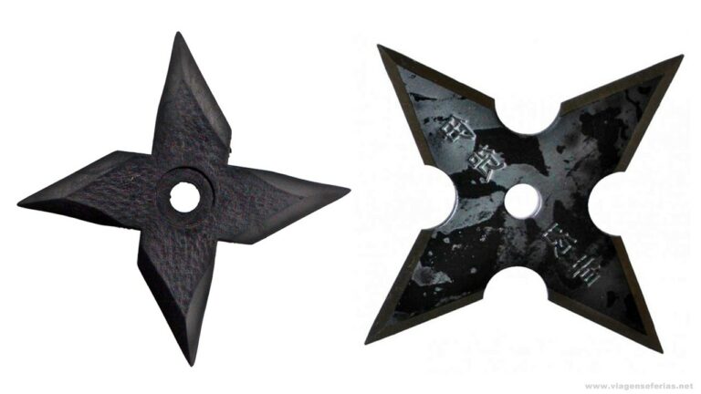 2 tipos de estrelas Ninga conhecidas por shuriken