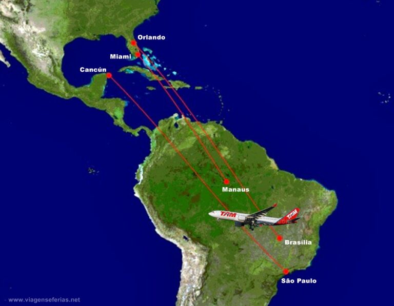 3 ligações TAM Airlines extintas do Brasil para EUA e Cancun