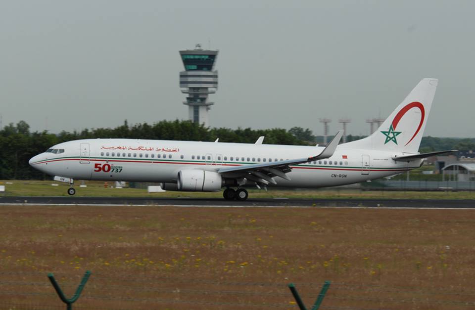 B737 da Royal Air Maroc que costuma voar para Lisboa