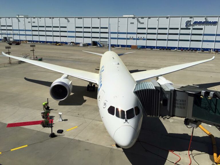 O B787 da Air Europa em North Charleston nos EUA