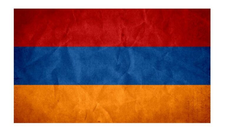 Cores da Bandeira oficial da Armenia