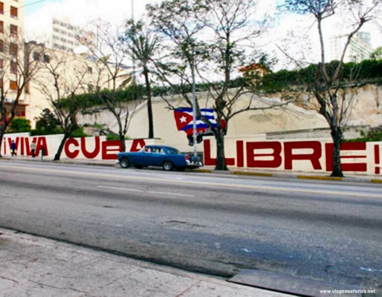 Pintura mural Viva Cuba Livre