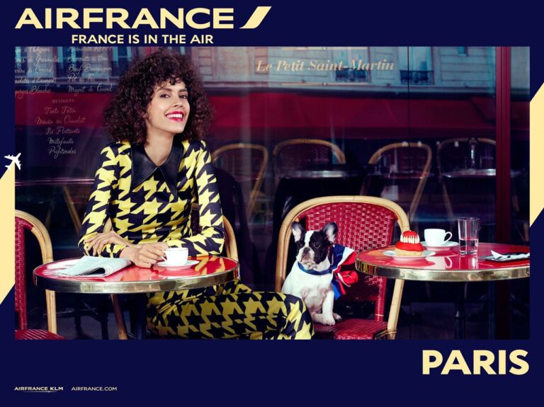 Campanha à cidade de Paris da France is in the Air