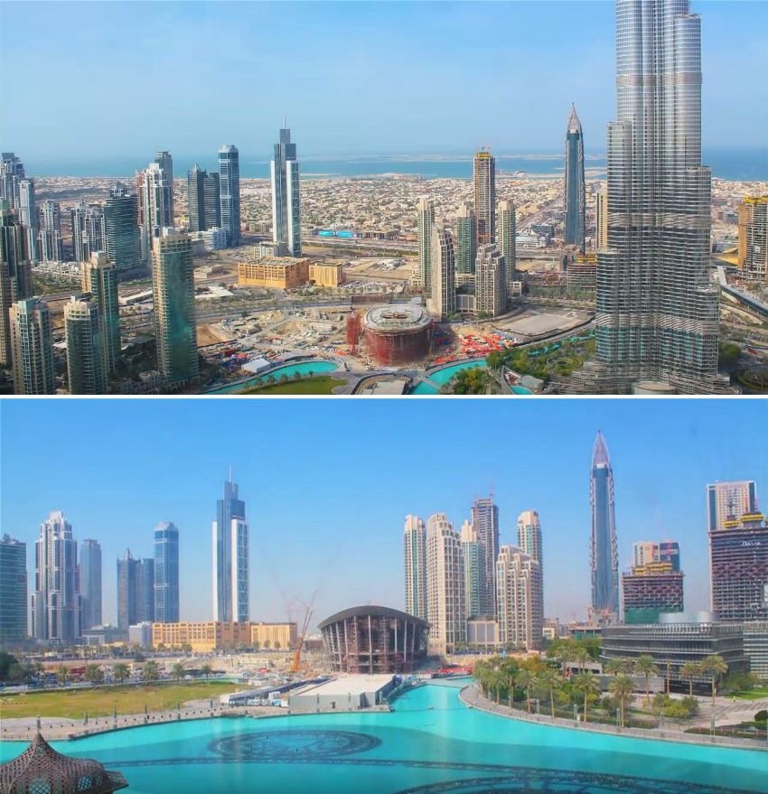 Edifício Dhow (Dubai Opera) em construção para abrir em 2016