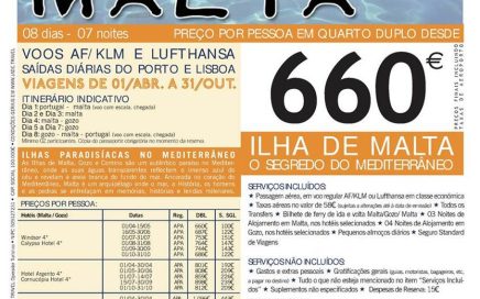 Férias de 7 noites em Malta e Gozo desde 660€ de Abril a Outubro