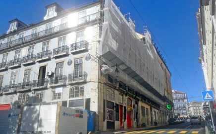 Obras ampliação do Bairro Alto Hotel visto da Rua do Alecrim