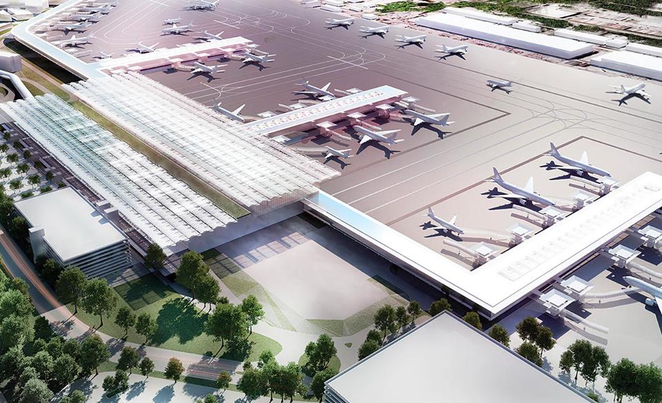 Planos para extensão do aeroporto de Manchester no T2 e T3 