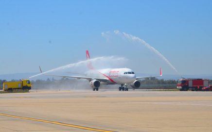 A320 sharklet da Air Arabia Marrocos chega a Toulouse vindo de Fez