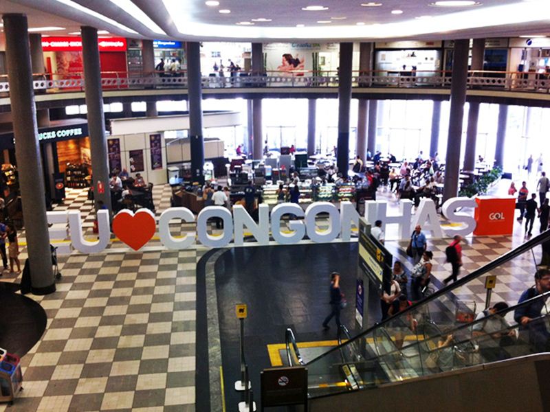 mensagem aeroporto São Paulo Congonhas pelos 80 anos