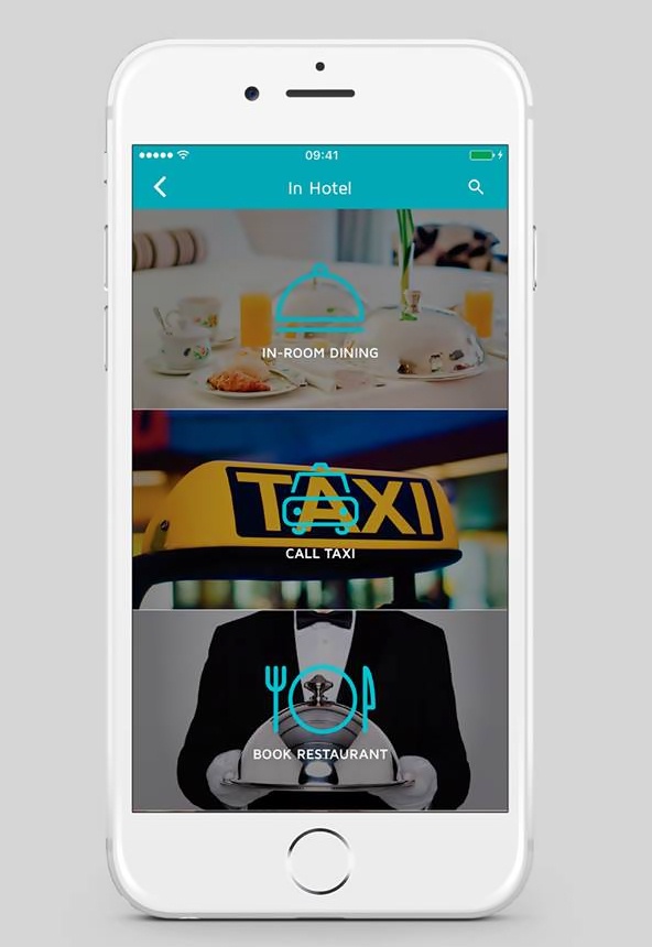 Ecrã da aplicação para samrtphones B-guest dos hotéis Vila Galé