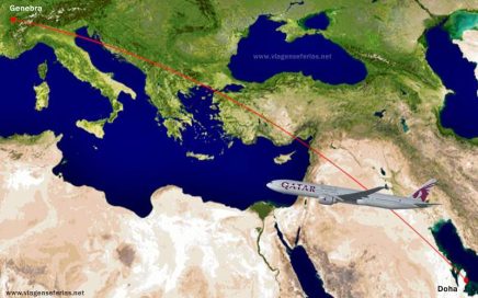 Rota Doha - Genebra com o B777 Dreamliner da Qatar Airways