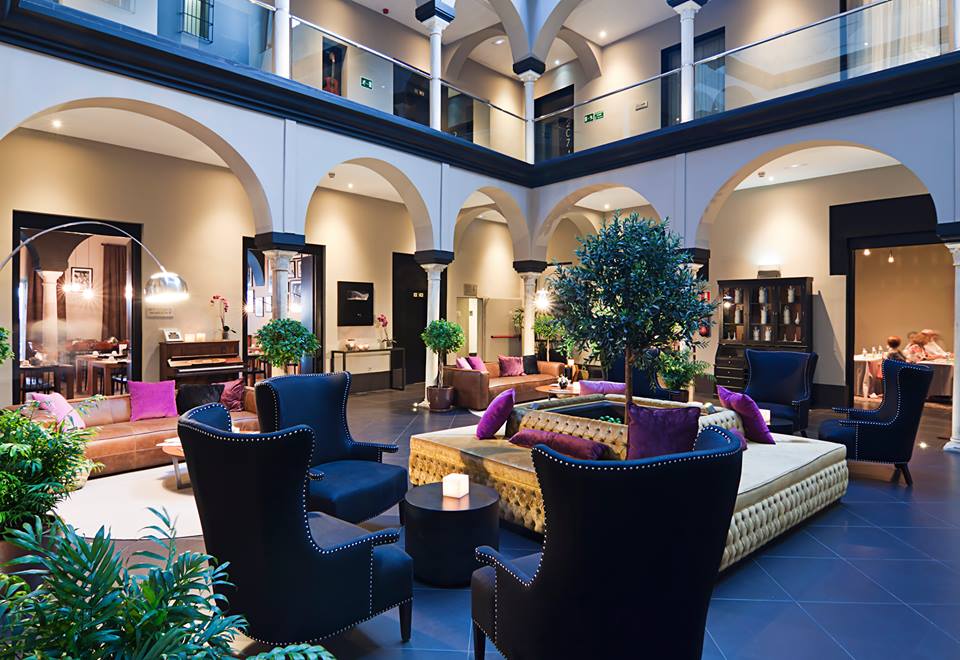 Sala de estar do Hotel Eurostars Sevilla Boutique 4*