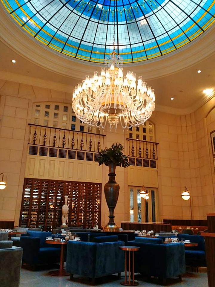 Kupola Lounge do Ritz-Carlton na capital da Hungria