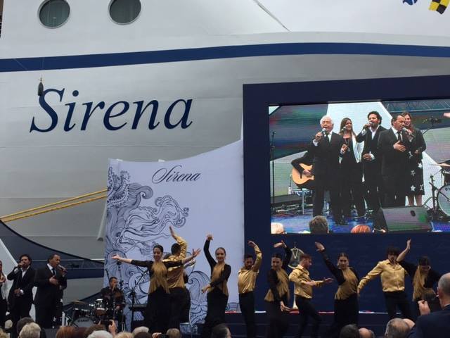 Cerimónia inauguração navio Sirena da Oceania Cruzeiros