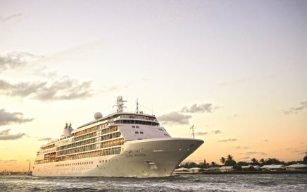 Navio de Cruzeiros Silver Whisper em Veneza na Itália