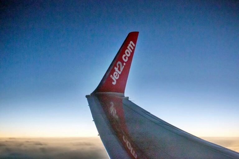 Winglet de avião da Companhia Aérea Jet2.com