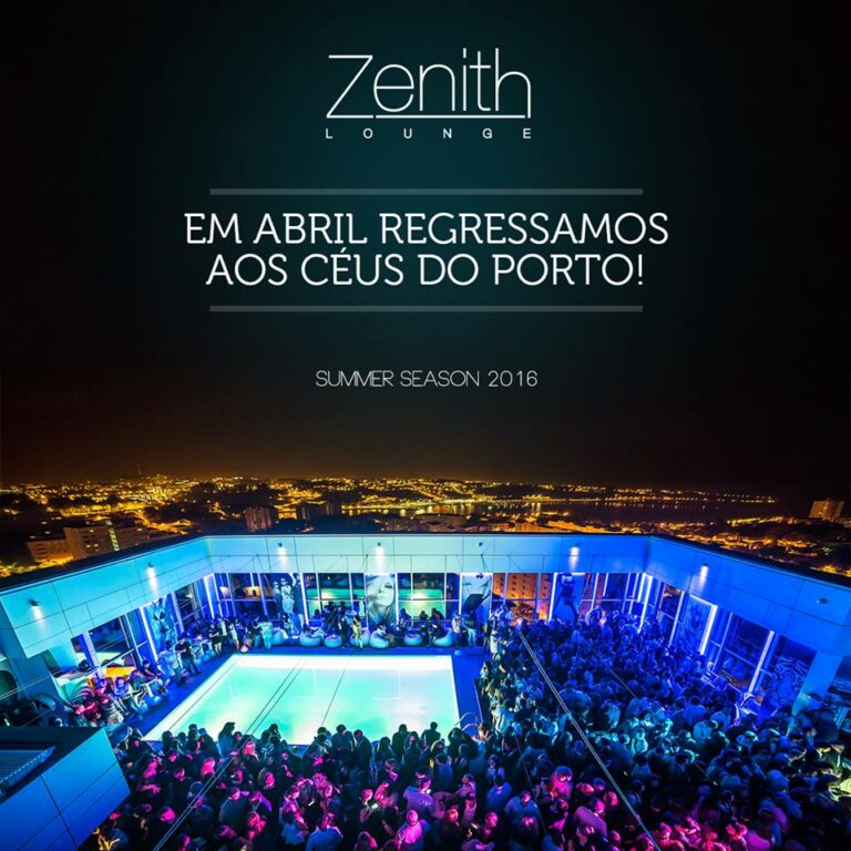 Zenith Lounge no Porto procura empregados(as) para temporada de Verão