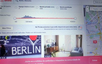 Prtal airbnb para a cidade de Berlim em Português