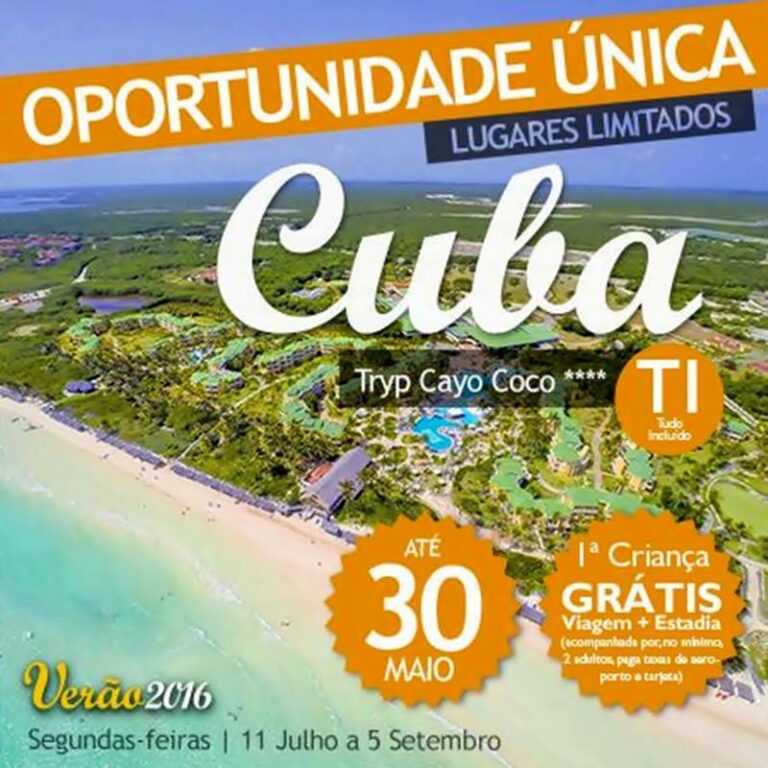 Pacote de Viagens a Cayo Coco com reservas de última hora até 30 de Maio