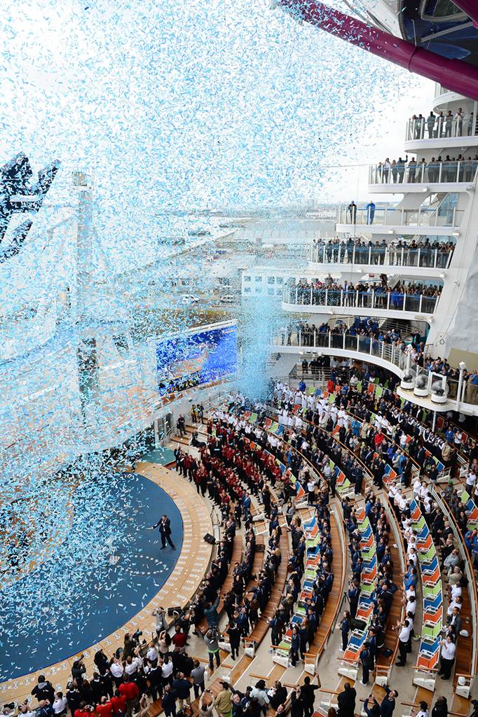 Cerimónia de entrega do navio de cruzeiros Harmony of the Seas
