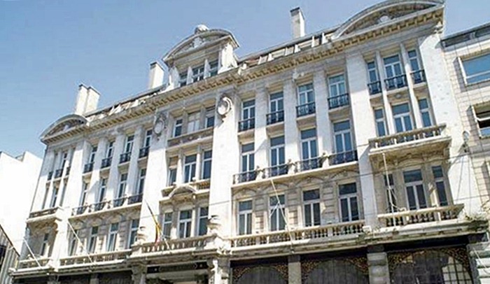 Fachada do edifico do hotel Astoria em Bruxelas