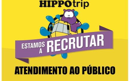 Cartaz de emprego na empresa turística Hippotrip
