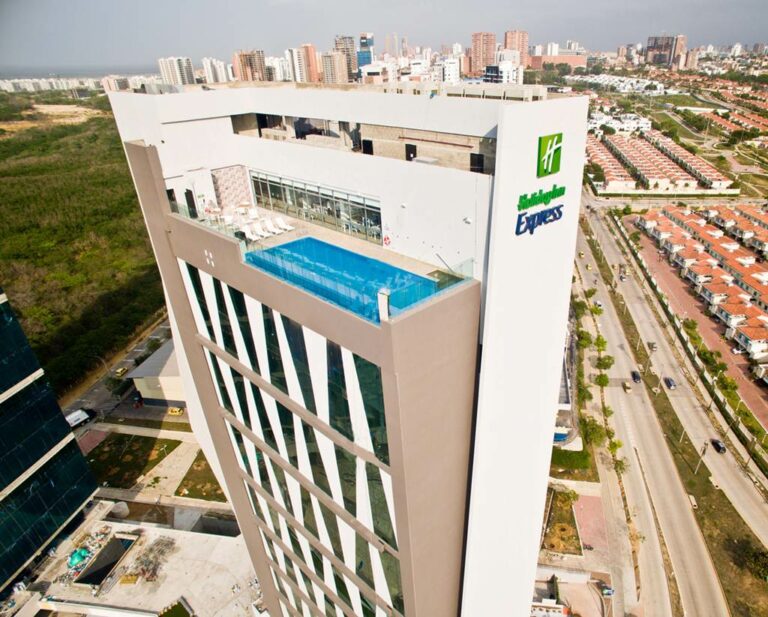 Vista aérea do hotel Holiday Inn Express Barranquilla Buenavista