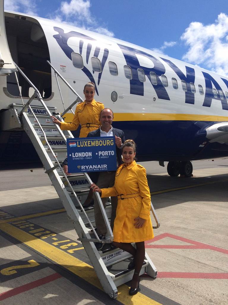 Apresentação da rota Luxemburgo-Porto da Low Cost Ryanair