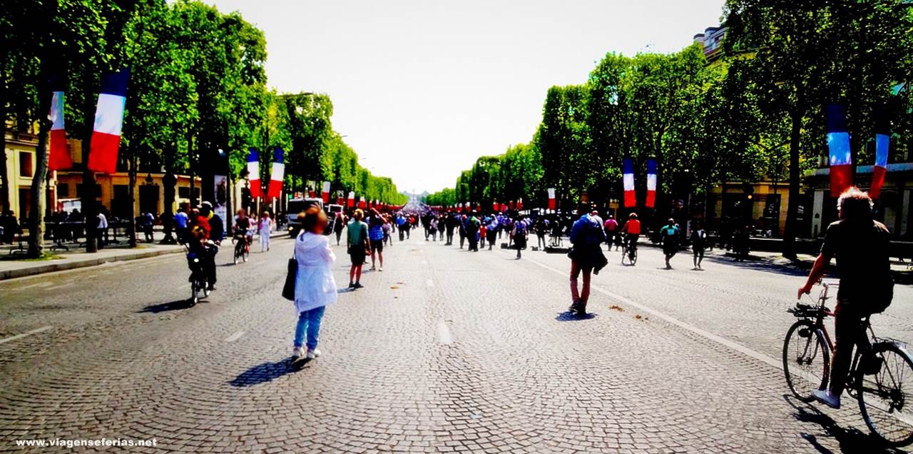 Campos Elísios sem carros no domingo 8 de Maio de 2016