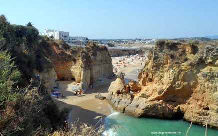 Praia da Batata na cidade de Lagos no Algarve em Portugal