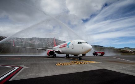 Recepção do primeiro voo da Corendon Airlines no Funchal