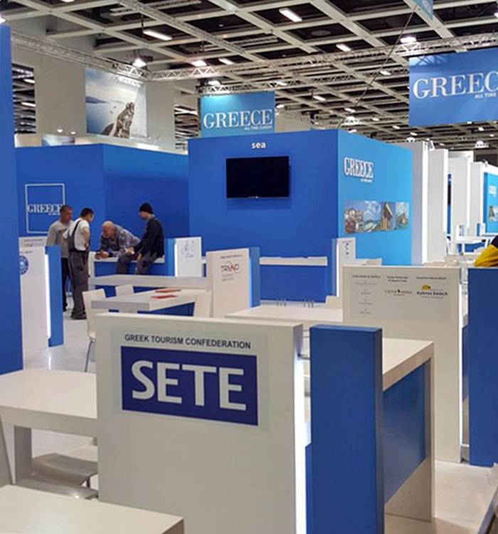 Stand da SETE - Confederação de Turismo da Grécia