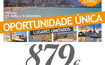 Pacote de férias em Sicilia para viagens entre 19 de Julho e 6 de Setembro