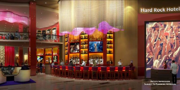 Lobby do hotel Hard Rock em Londres (projecto)