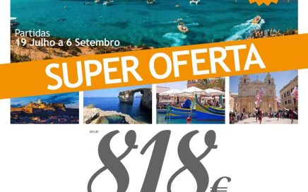 Últimos dias reservas Férias Malta desde 818€ no Verão